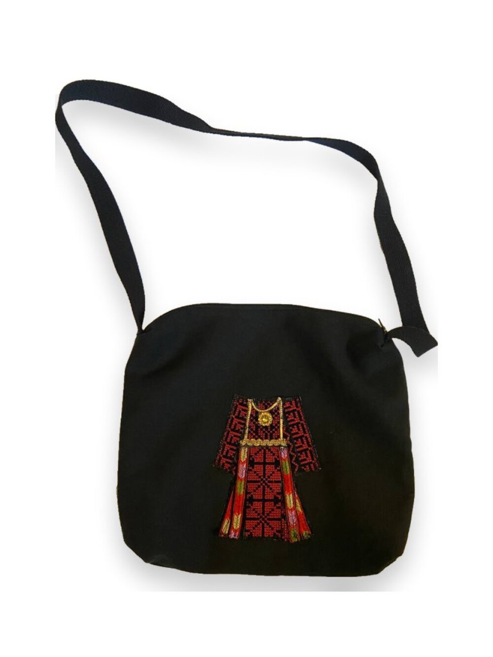 Palestinian Thobe Two-Side Zipper Shoulder Bag